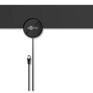 Antena De Interior Full Hd Ultra Plata 16dbi Filtru Gsm Lte 4g Dvb T Dvb T2 Activa Goobay 67183