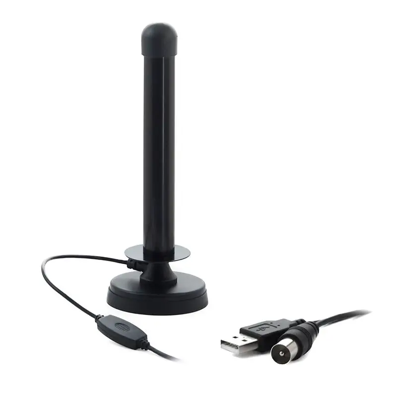 Antena omnidirectionala VHF UHF DVB-T 26dB 47-870 MHz USB /RF cablu 4m 70 baza x 195mm ANT0358