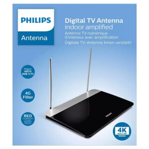Antena Tv Digitala 4k Amplificare 47db Vhf Fm Philips Sdv6227
