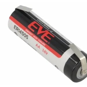 Baterie 14500 AA Lthium 3.6V 50.5x14.7mm + lamele sudate EVE ER14505