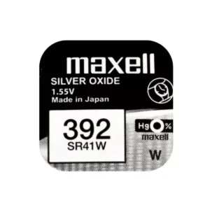 Baterie ceas Maxell SR41W V392 AG3 1.55V oxid de argint 1buc