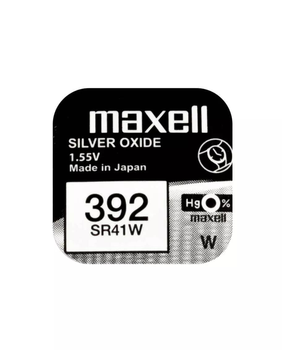 Baterie ceas Maxell SR41W V392 AG3 1.55V oxid de argint 1buc
