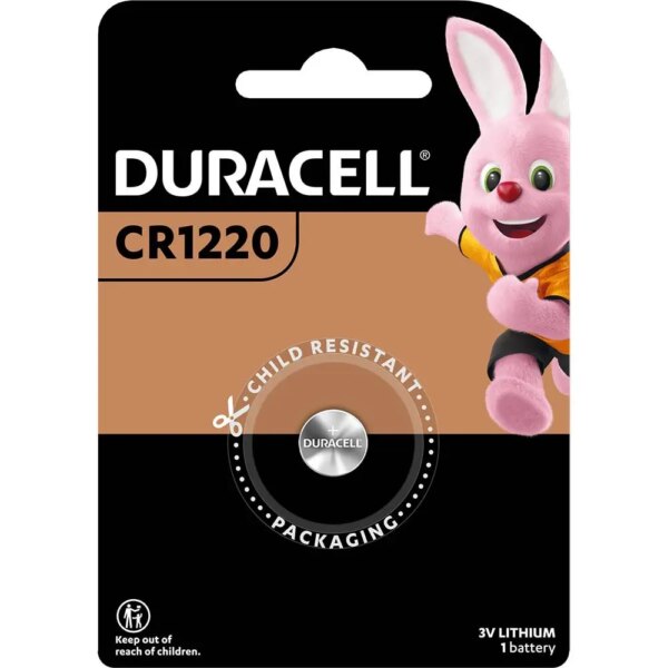 Baterie DURACELL CR1220 3V LITIU 12.5x2mm Baterie DURACELL CR1220 3V LITIU 12.5x2mm