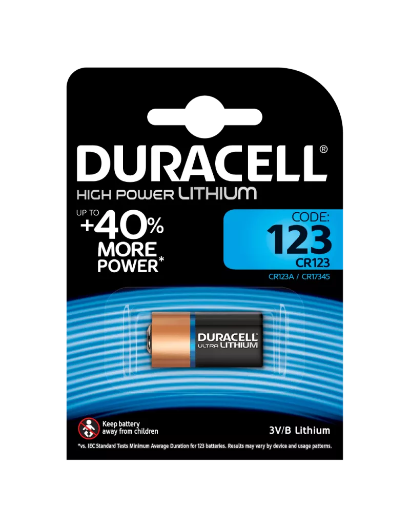 Baterie DURACELL CR123 3V LITIU 16.8x3.45mm
