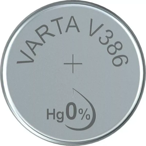Baterie Varta V386 1.55V 105mAh Silver Oxide pentru ceasuri Baterie Varta V386 1.55V 105mAh Silver Oxide pentru ceasuri