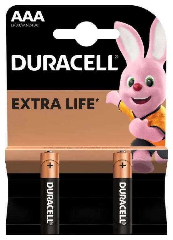 Baterii alcaline AAA R03 DURACELL BASIC 2buc/blister