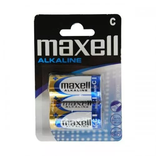 Baterii Alcaline R14 C 2buc Blister Maxell