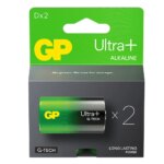Baterii alcaline UltraPlus GP R20 D 2buc/blister GP13AUPTA21-2GSB2