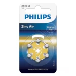 Baterii auditive ZA10 1.4V ZINC AIR blister 6buc PHILIPS