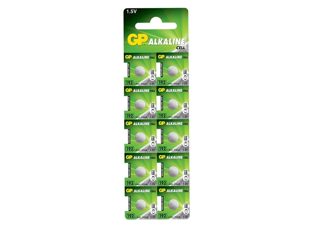 Baterii buton alcaline GP AG3 10buc GP192-BL10