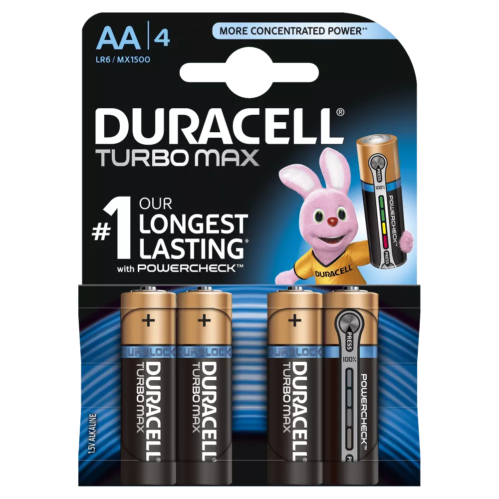 Baterii DuraCell AA TurboMax Ultra Alcaline LR6 blister 4buc