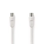 Cablu antena coaxial tata-tata 10m alb Nedis