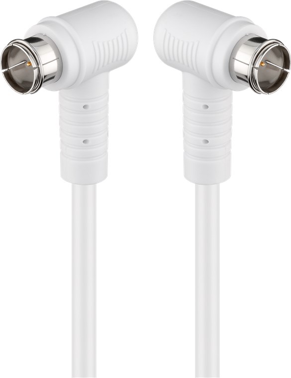 Cablu antena SAT 90 grade 80dB dublu ecranat 1.5m F tata rapida 90 - F tata rapida 90 complet ecranate alb Goobay 67341 Cablu antena SAT 90 grade 80dB dublu ecranat 1.5m F tata rapida 90 - F tata rapida 90 complet ecranate alb Goobay 67341