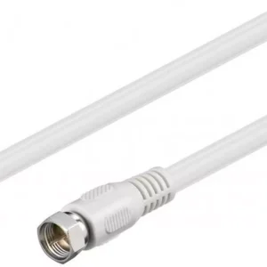 Cablu antena satelit F tata - F tata 2.5m alb Goobay Cablu antena satelit F tata - F tata 2.5m alb Goobay