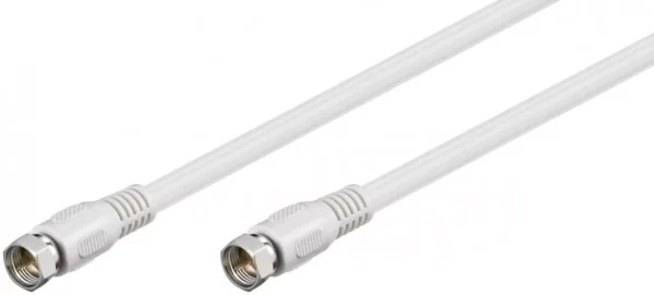 Cablu antena satelit F tata - F tata 2.5m alb Goobay Cablu antena satelit F tata - F tata 2.5m alb Goobay