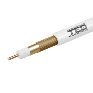 Cablu coaxial 10m 75ohm RG6 7mm cupru +tresa CCA TED Wire Expert New TED002365-10 Cablu coaxial 10m 75ohm RG6 7mm cupru +tresa CCA TED Wire Expert New TED002365-10