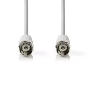 Cablu Coaxial Nedis F Tata F Tata 15m Alb