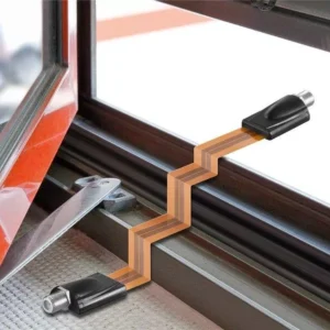 Cablu Coaxial Plat 05m Cu Conector F Mama Mama Goobay