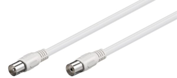 Cablu COAXIAL TV antena 5m mama-tata 75 ohm clasa A 85DB Dublu ecranat CCS alb 66616 Goobay Cablu COAXIAL TV antena 5m mama-tata 75 ohm clasa A 85DB Dublu ecranat CCS alb 66616 Goobay