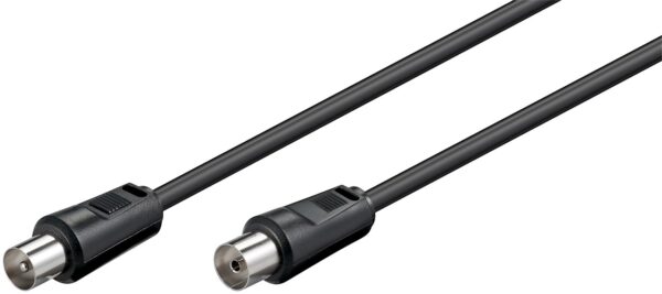 Cablu COAXIAL TV antena 70DB Dublu ecranat mama-tata 1.5m negru 11720 Goobay Cablu COAXIAL TV antena 70DB Dublu ecranat mama-tata 1.5m negru 11720 Goobay