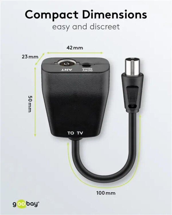 Invertor De Putere Si Alimentator 5vdc Pentru Conectare Antene Dvb T Goobay 67245