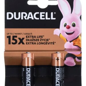 Set 2 baterii Duracell Basic alcaline AA R6 1.5V MN1500