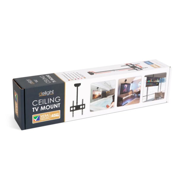 Suport Consola Tv Cu Fixare Pe Tavan 360 32 55 Negru Delight 39698