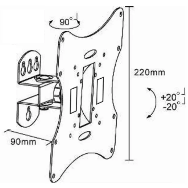 Suport Goobay TV LCD LED 58-107cm 42 inch maxim Suport Goobay Tv Lcd Led 58 107cm 42 Inch Maxim