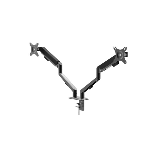 Suport pentru monitor /TV cu brat dublu telescopic atasabil de blat Delight 39684 Suport pentru monitor /TV cu brat dublu telescopic atasabil de blat Delight 39684