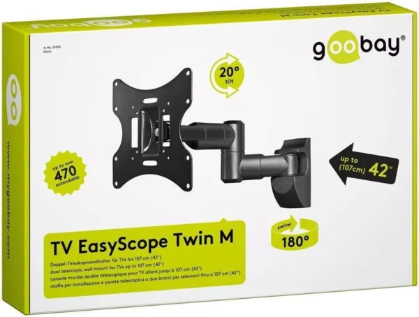 Suport Tv Easyscope 43 107cm 30kg 2 Brate Goobay