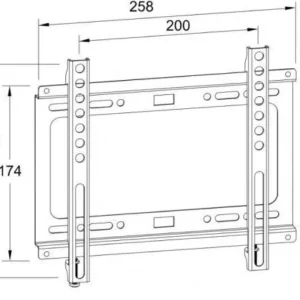 Suport TV LCD de perete 13"-43" fix Well FX43 Suport Tv Lcd De Perete 13 43 Fix Well Fx43