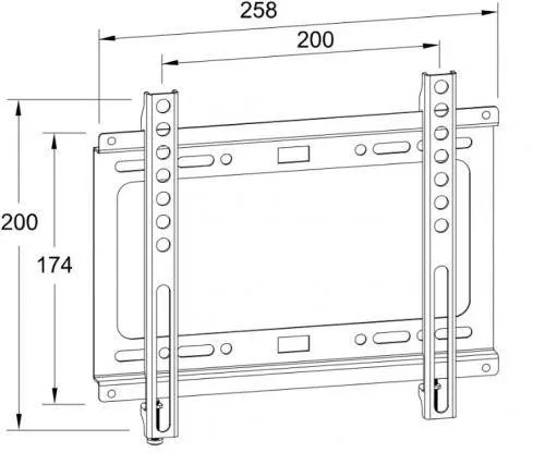 Suport TV LCD de perete 13"-43" fix Well FX43 Suport Tv Lcd De Perete 13 43 Fix Well Fx43