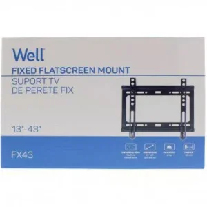 Suport TV LCD de perete 13"-43" fix Well FX43 Suport Tv Lcd De Perete 13 43 Fix Well Fx43