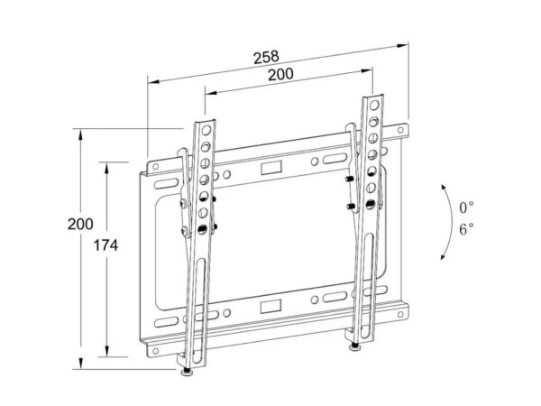 Suport TV LCD de perete 13-43" inclinabil Well TVS-LCD-TL43-WL Suport Tv Lcd De Perete 13 43 Inclinabil Well Tvs Lcd Tl43 Wl
