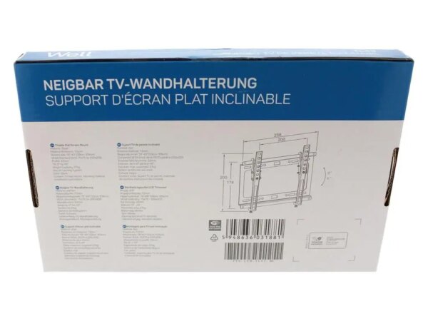 Suport TV LCD de perete 13-43" inclinabil Well TVS-LCD-TL43-WL Suport Tv Lcd De Perete 13 43 Inclinabil Well Tvs Lcd Tl43 Wl