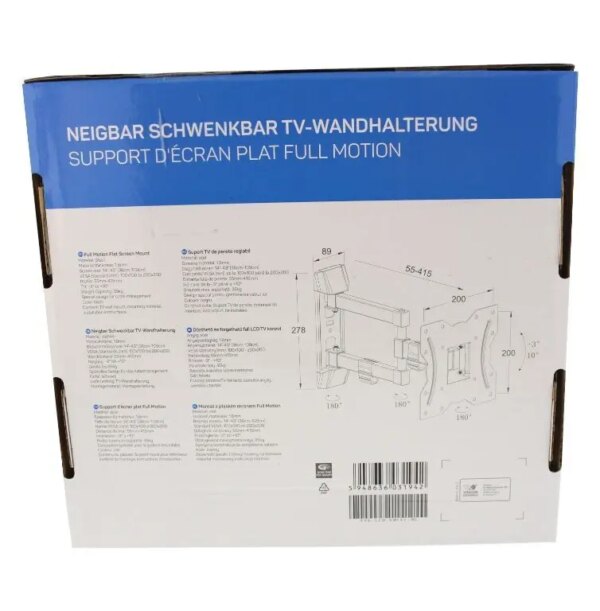 Suport TV LCD de perete 13"-43" reglabil 3 brate Well TVS-LCD-SW343-WL Suport Tv Lcd De Perete 13 43 Reglabil 3 Brate Well Tvs Lcd Sw343 Wl