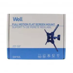 Suport TV LCD de perete 23"-55" reglabil 1 brat Well Suport Tv Lcd De Perete 23 55 Reglabil 1 Brat Well