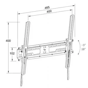 Suport TV LCD inclinabil cu snur de perete 23"-60" Well Suport Tv Lcd Inclinabil Cu Snur De Perete 23 60 Well