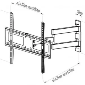 Suport Universal Lcd 30 70 Max 50kg Negru Jolly Gbs Elb3070 41804jl20200929