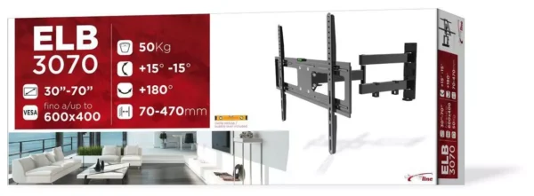 Suport Universal Lcd 30 70 Max 50kg Negru Jolly Gbs Elb3070 41804jl20200929
