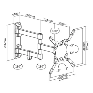 Suport Universal Led Tv 13 42 Inch Cabletech