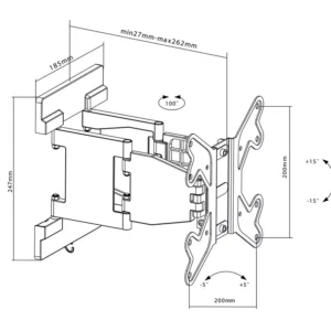 Suport Universal Pt Lcd 17 42 Inch Max 30kg Goobay