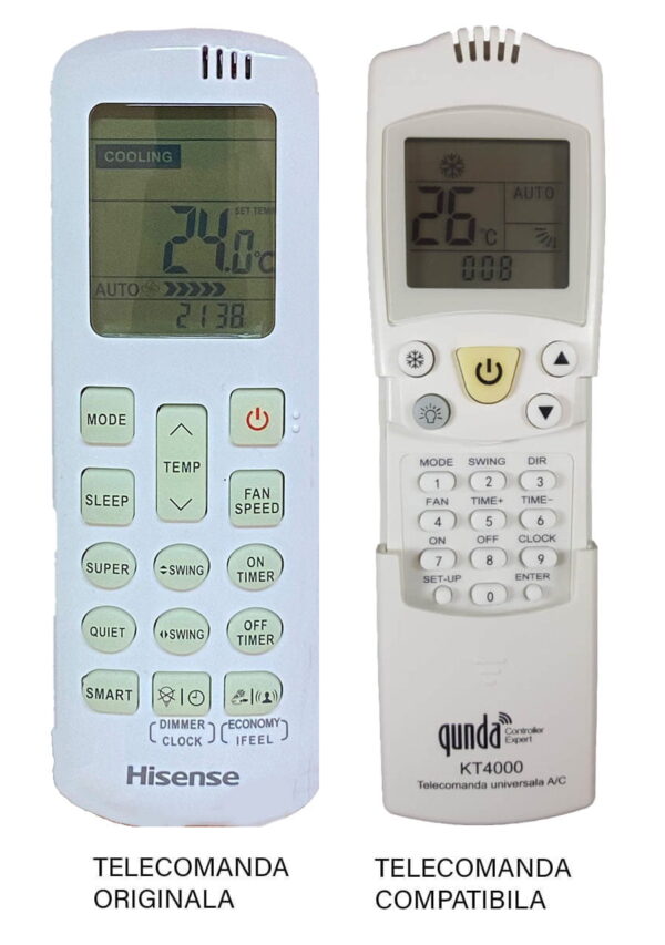 Telecomanda Aer Conditionat pentru Hisense DG11R2-01 (493) Telecomanda Aer Conditionat pentru Hisense DG11R2-01 (493)