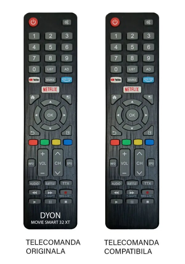 Telecomanda compatibila televizor DYON MOVIE SMART 32X (439-1) Telecomanda compatibila televizor DYON MOVIE SMART 32X (439-1)