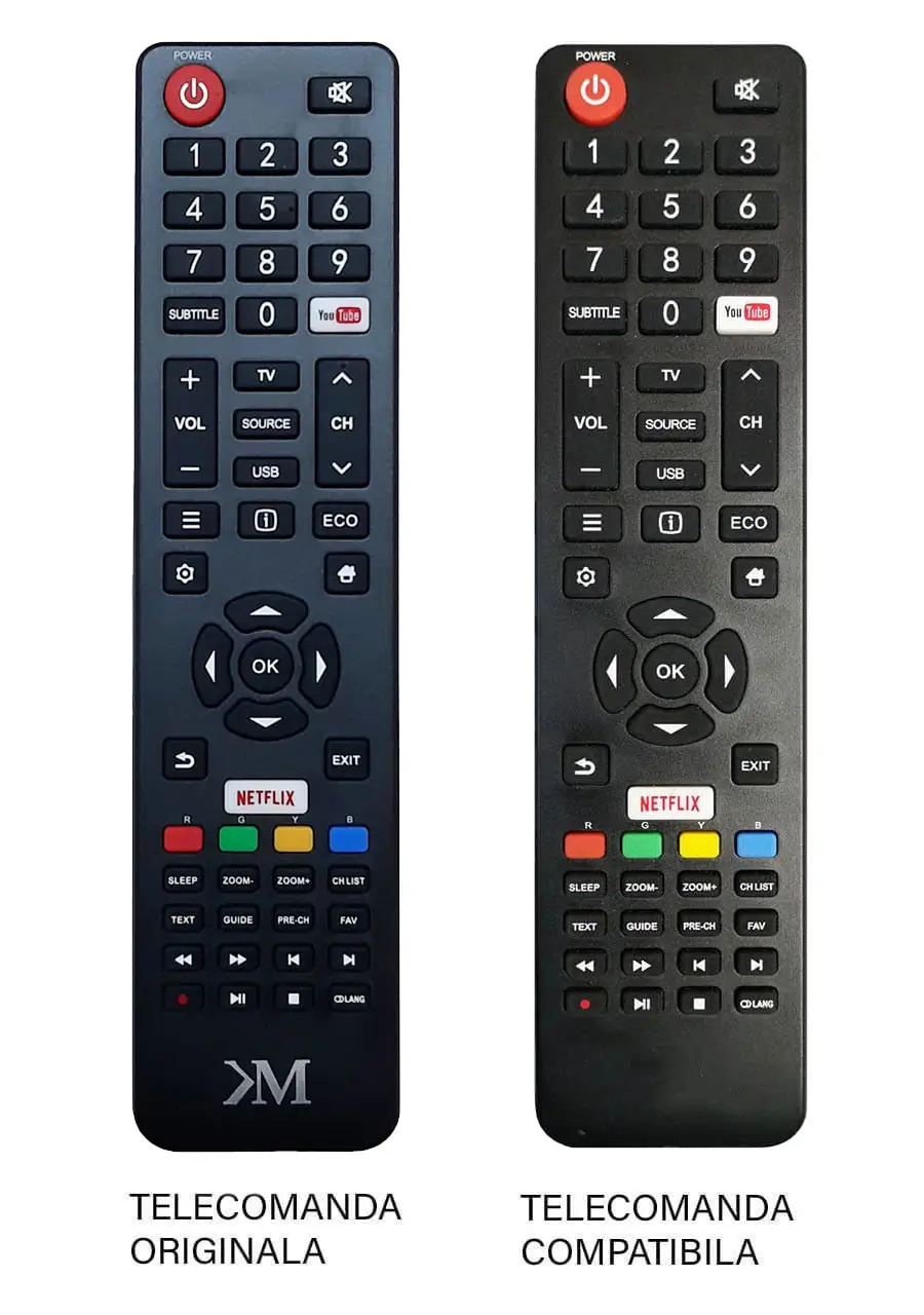 Telecomanda inlocuitoare compatibil cu originalul pentru TV Kruger&Matz PIL0357 (338-3)
