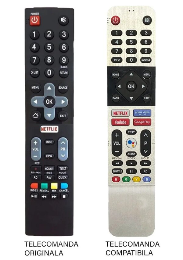 Telecomanda inlocuitoare compatibila pentru televizor Utok U40FHD5 U43UHD1 U50UHD1 U55UHD1 MFY 1215 (362-3) Telecomanda inlocuitoare compatibila pentru televizor Utok U40FHD5 U43UHD1 U50UHD1 U55UHD1 MFY 1215 (362-3)