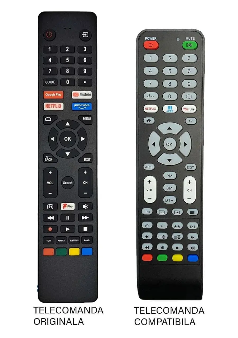 Telecomanda inlocuitoare compatibila TV JCV RM-C3250 cod ER 9483 (483)