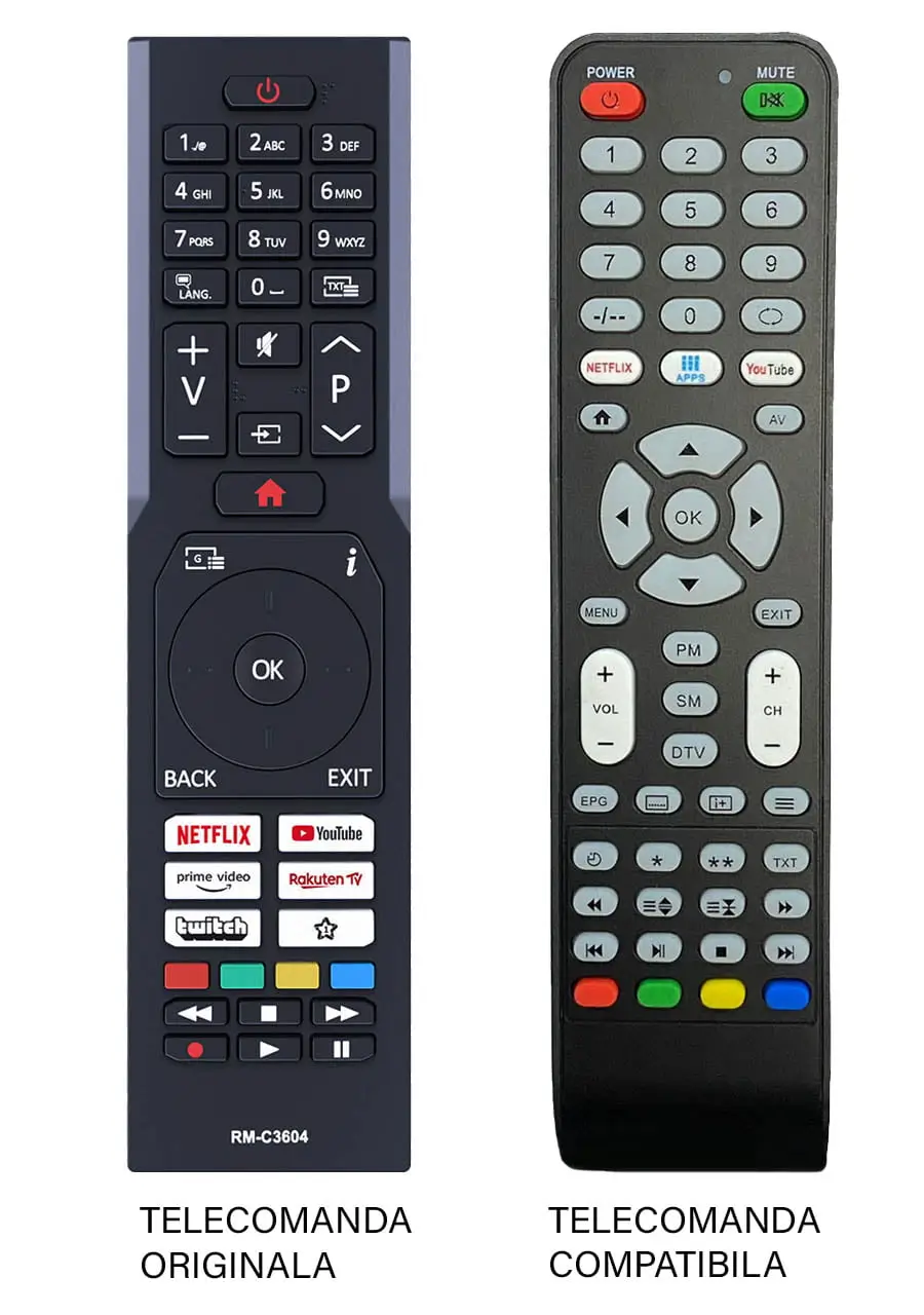 Telecomanda inlocuitoare compatibila TV JVC RM-C3604 ER 9461 (461)