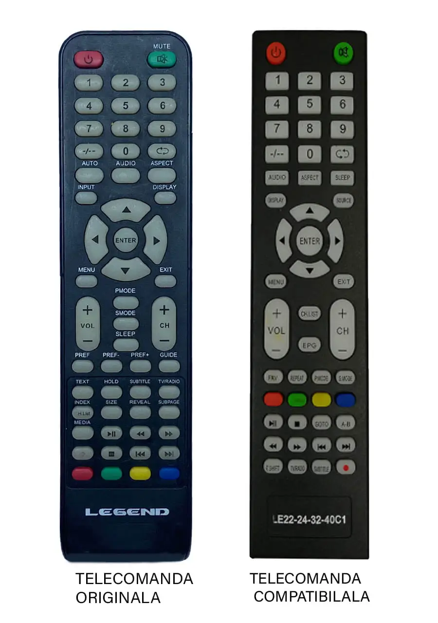 Telecomanda inlocuitoare compatibila TV Legend EE-T40 LE22-24-32-40C1 cod ER 592 /MFY 582 (253-1)
