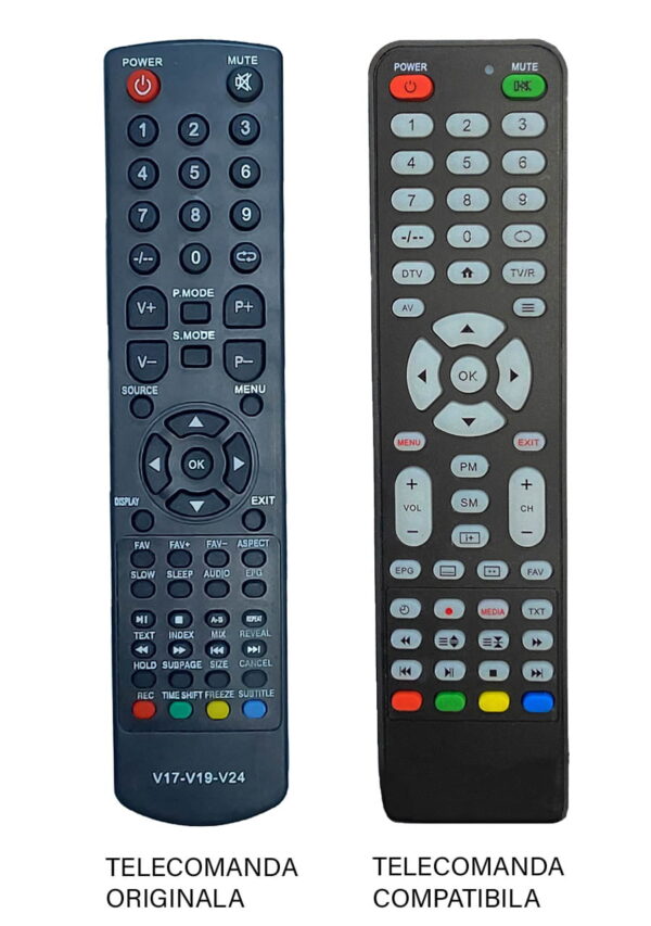 Telecomanda inlocuitoare compatibila TV Vortex V17-V19-V24 (457)